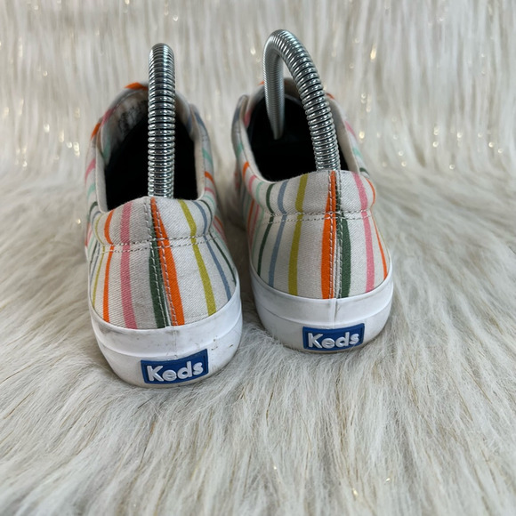 Keds Womens Rainbow Stripe Sneakers Shoes Rifle Paper Co. Multicolor Walking 6M - Picture 7 of 9
